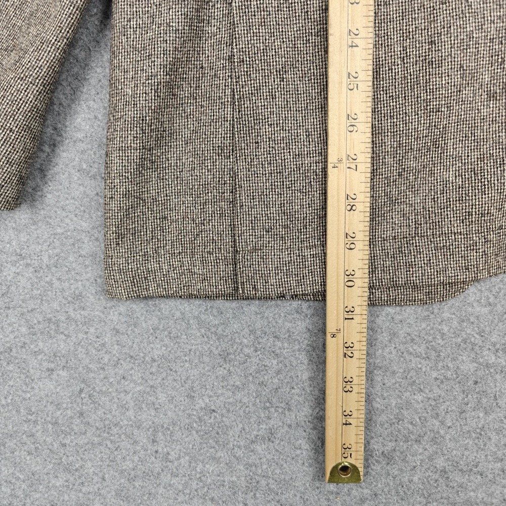 Kroon Blazer Mens 42R Brown Wool Check Tweed Sport Coat Jacket Lined Casual - Picture 8 of 12